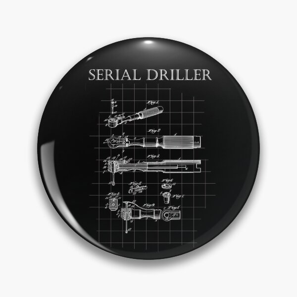 Item preview, serial driller, dentist, dental technician, blueprint designed and sold by PicturePatty.