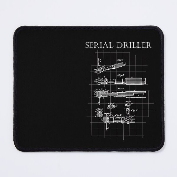 Item preview, serial driller, dentist, dental technician, blueprint designed and sold by PicturePatty.