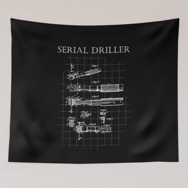 Item preview, serial driller, dentist, dental technician, blueprint designed and sold by PicturePatty.