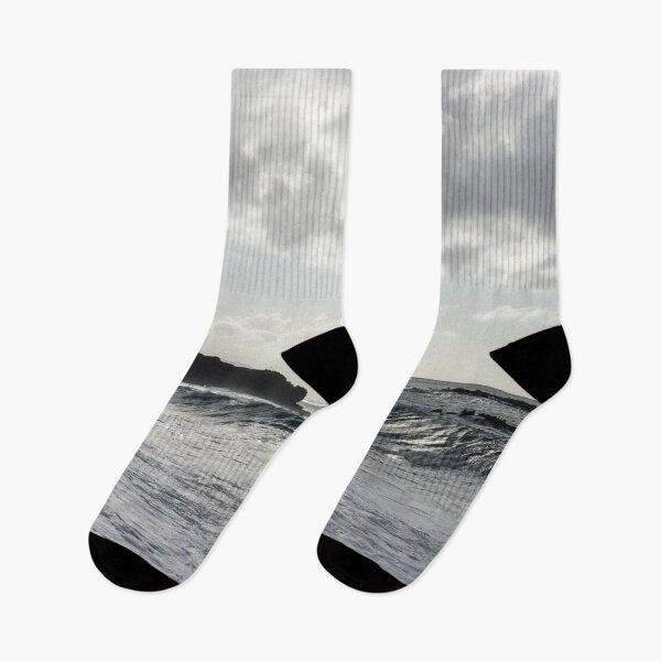 Item preview, Molten Silver Ocean - Waimea Bay Beach on the North Shore of Oahu Hawaii designed and sold by Georgia Mizuleva.
