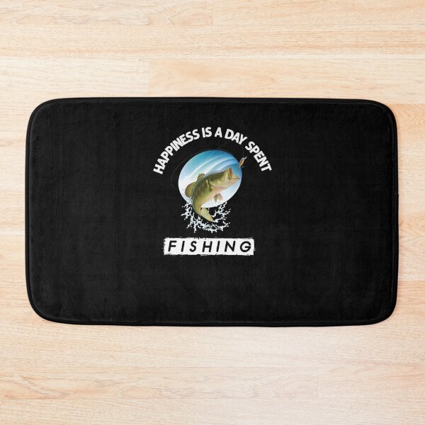 Item preview, Happiness is a Day Spent Fishing designed and sold by Mr Wolf.