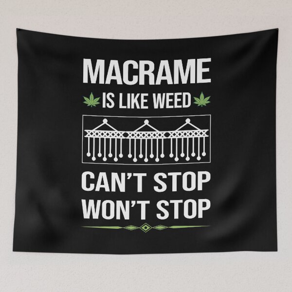 Item preview, Funny Can't Stop Macrame designed and sold by ArydeaNoriega.