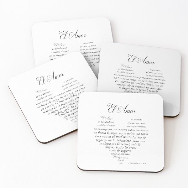 Item preview, 1 Corintios 13:4-8 El Amor es, Versículo de la Biblia en Español designed and sold by Aryam Quotes.