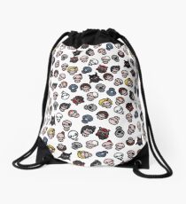 The Binding of Isaac characters pattern Drawstring Bag
