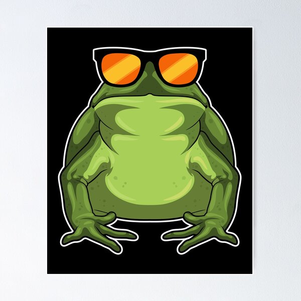 Item preview, Frog with Sunglasses designed and sold by Snabdesign84.