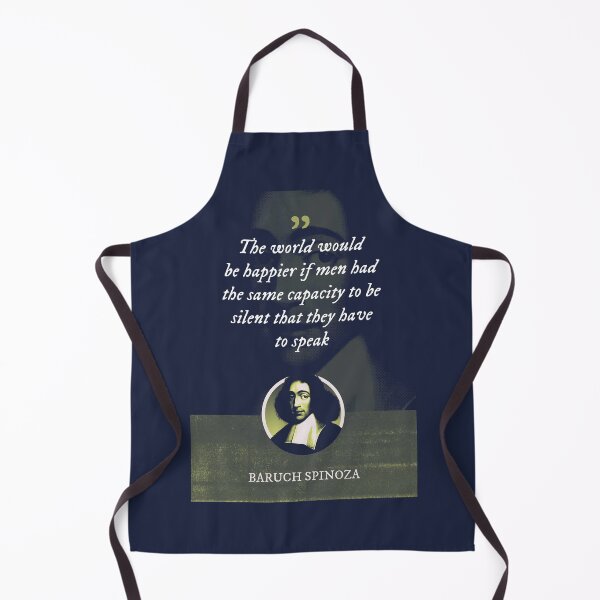 Item preview, Baruch Spinoza - The world would be happier if men had the same capacity to be silent that they have to speak designed and sold by Syahrasi.