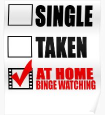Binge watching Design Poster