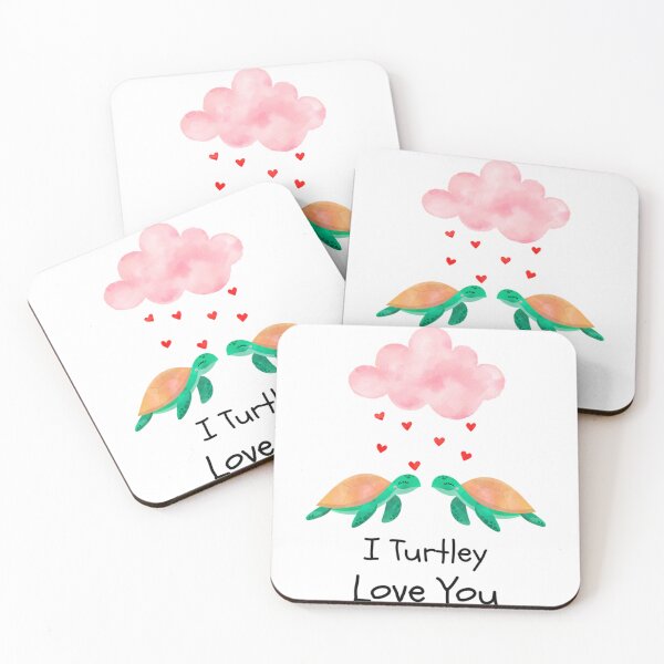 Item preview, Día de San Valentín I Turtley Love You Funny Cute designed and sold by CustomsBotk.