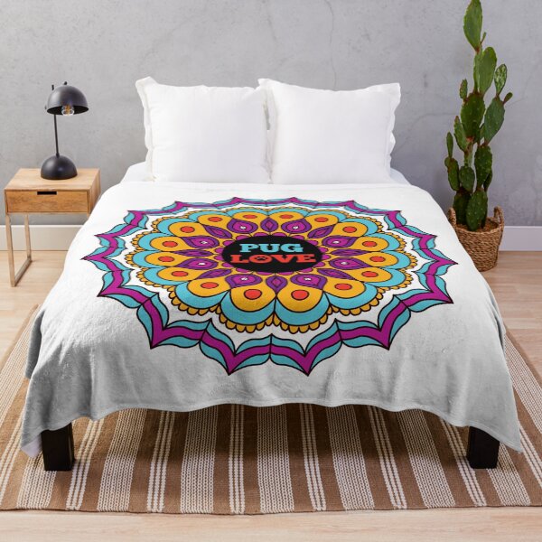 Item preview, Colorful Pug Mandala designed and sold by momofdoggos.