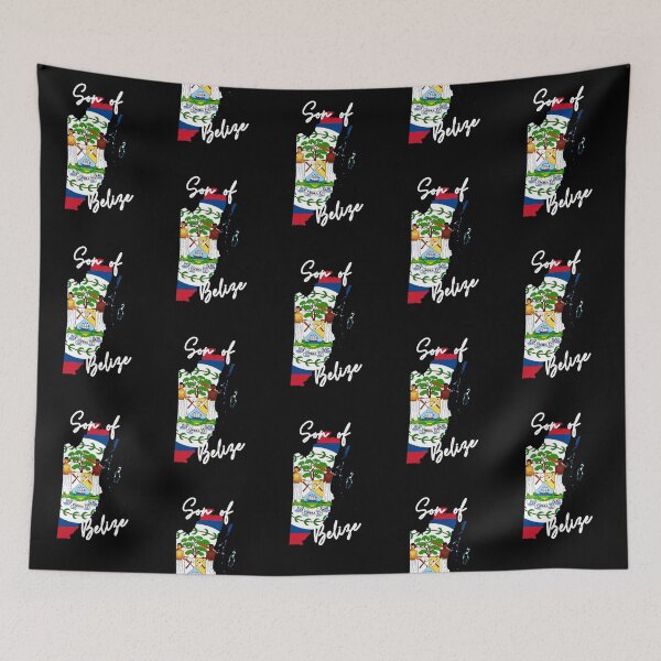 Item preview, Son of Belize Map Flag designed and sold by NovawayDirect.