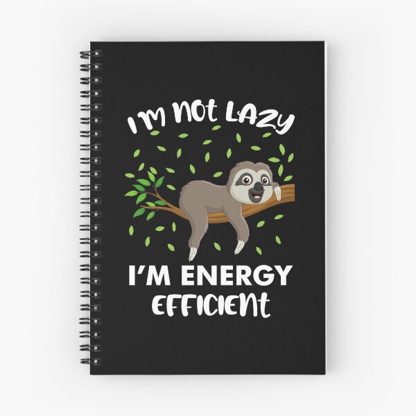 Item preview, im not lazy im energy efficient-funny animal typography designed and sold by Hartics.
