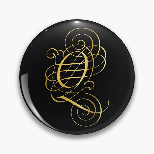 Item preview, Ornamental Letter Q, Golden Monogram, Gold Monogram Ornament designed and sold by PROMEN Creativity.