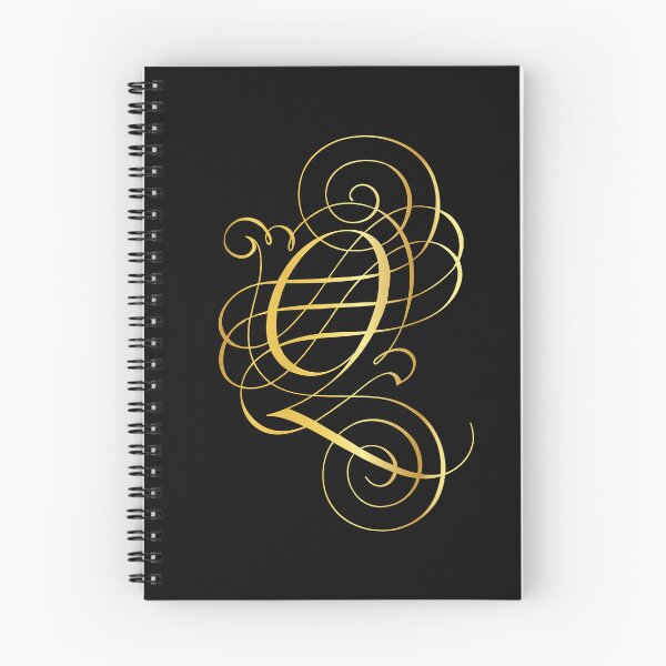 Item preview, Ornamental Letter Q, Golden Monogram, Gold Monogram Ornament designed and sold by PROMEN Creativity.