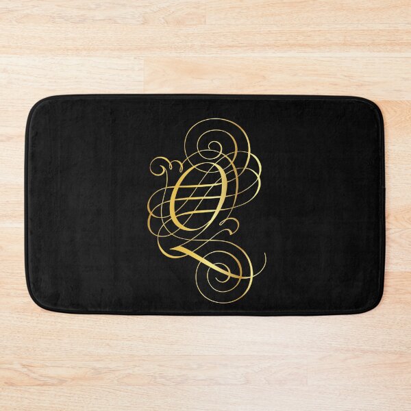 Item preview, Ornamental Letter Q, Golden Monogram, Gold Monogram Ornament designed and sold by PROMEN Creativity.