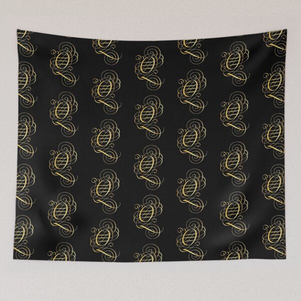 Item preview, Ornamental Letter Q, Golden Monogram, Gold Monogram Ornament designed and sold by PROMEN Creativity.