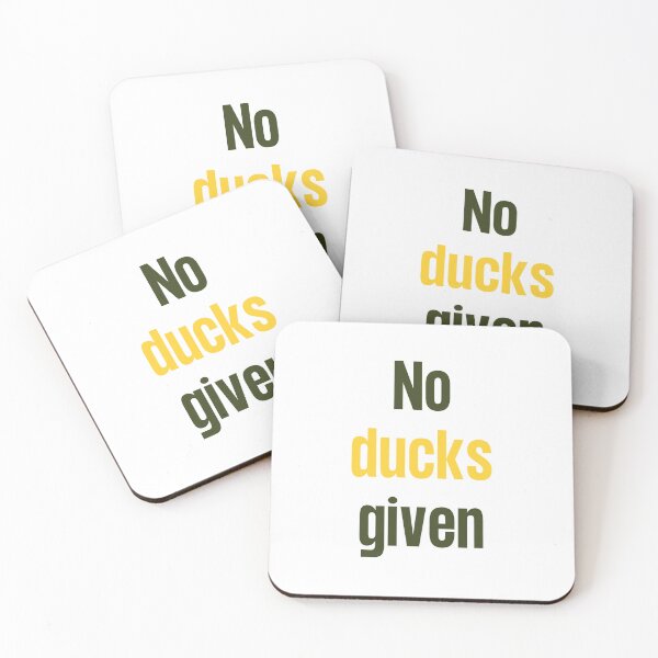 Item preview, No Ducks Given -Yellow Sarcastic and Funny Curse Word Saying Quote designed and sold by JoyTop.