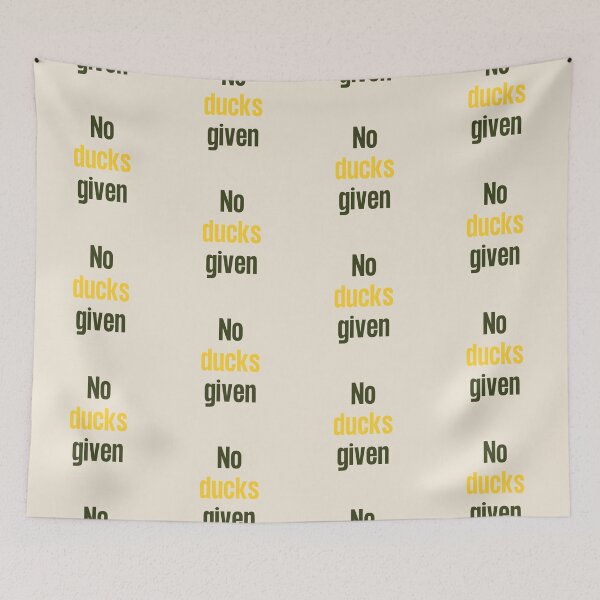 Item preview, No Ducks Given -Yellow Sarcastic and Funny Curse Word Saying Quote designed and sold by JoyTop.