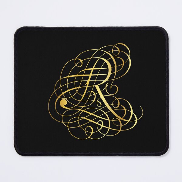 Item preview, Ornamental Letter R, Golden Monogram, Gold Monogram Ornament designed and sold by PROMEN Creativity.