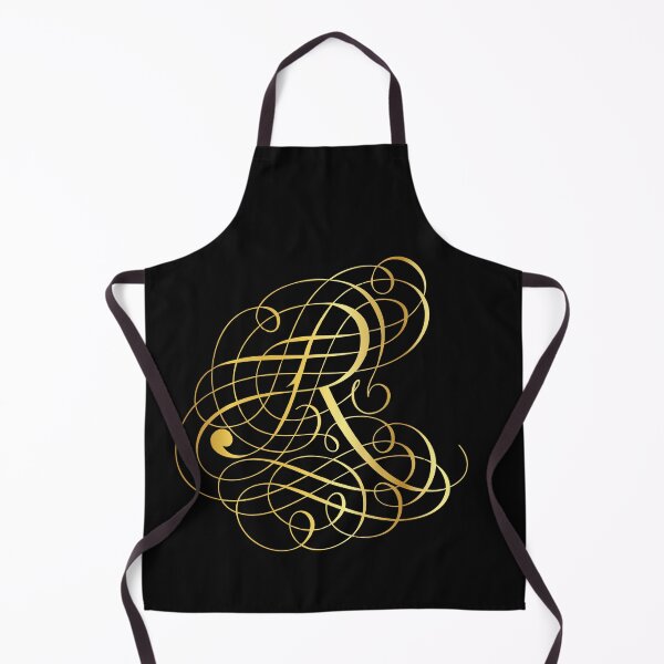 Item preview, Ornamental Letter R, Golden Monogram, Gold Monogram Ornament designed and sold by PROMEN Creativity.