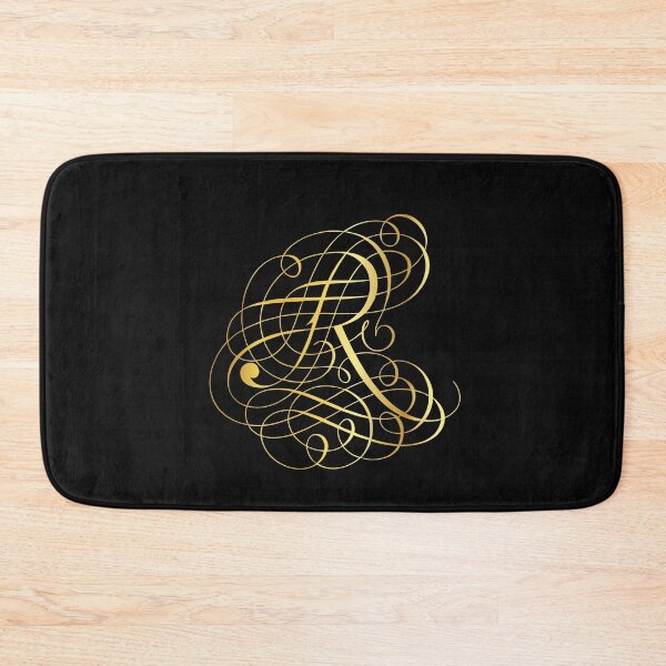 Item preview, Ornamental Letter R, Golden Monogram, Gold Monogram Ornament designed and sold by PROMEN Creativity.