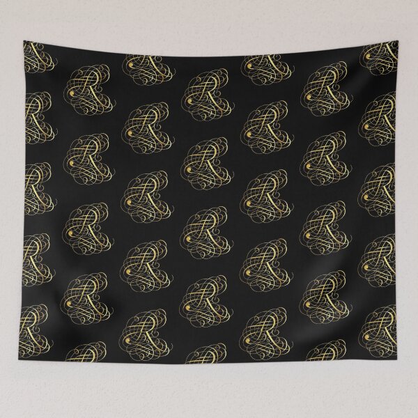 Item preview, Ornamental Letter R, Golden Monogram, Gold Monogram Ornament designed and sold by PROMEN Creativity.