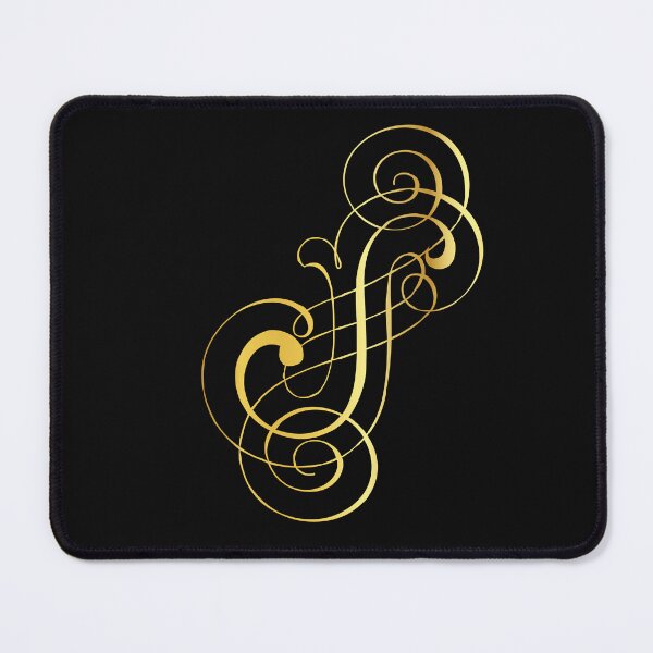 Item preview, Ornamental Letter S, Golden Monogram, Gold Monogram Ornament designed and sold by PROMEN Creativity.