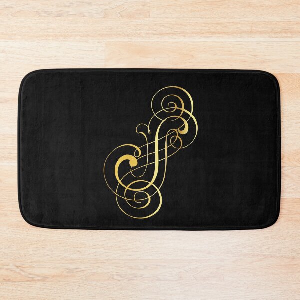 Item preview, Ornamental Letter S, Golden Monogram, Gold Monogram Ornament designed and sold by PROMEN Creativity.