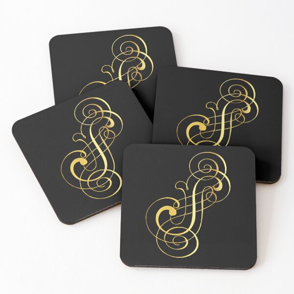 Item preview, Ornamental Letter S, Golden Monogram, Gold Monogram Ornament designed and sold by PROMEN Creativity.