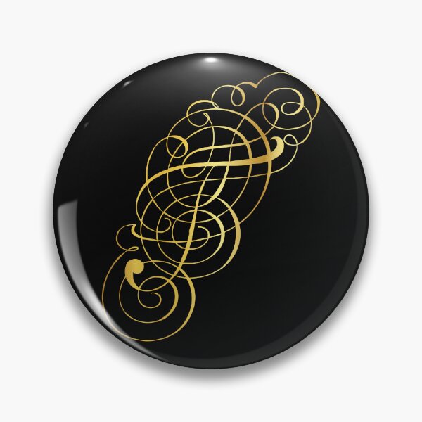 Item preview, Ornamental Letter T, Golden Monogram, Gold Monogram Ornament designed and sold by PROMEN Creativity.