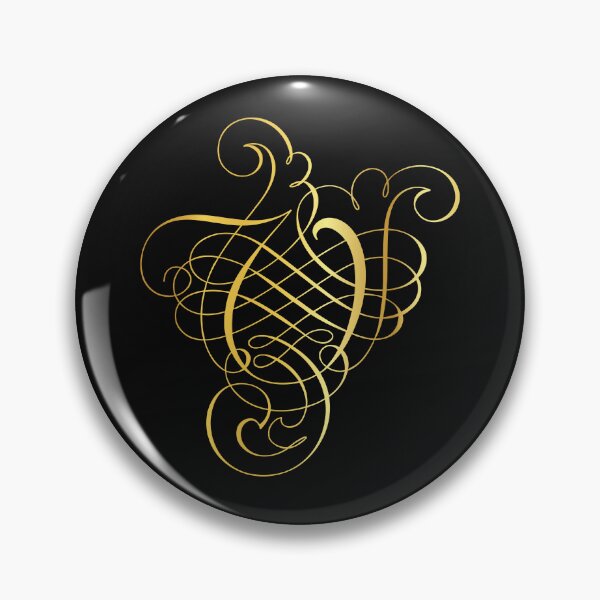 Item preview, Ornamental Letter V, Golden Monogram, Gold Monogram Ornament designed and sold by PROMEN Creativity.
