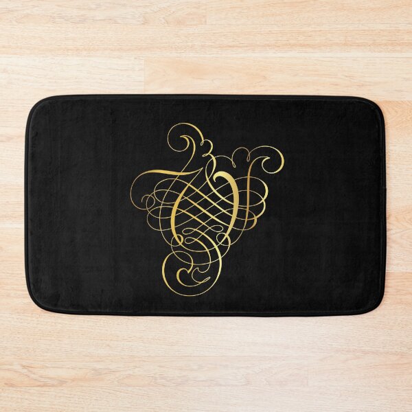 Item preview, Ornamental Letter V, Golden Monogram, Gold Monogram Ornament designed and sold by PROMEN Creativity.