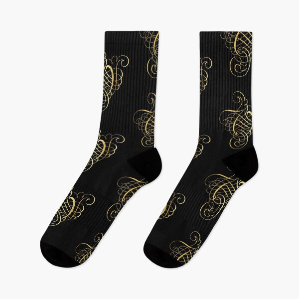 Item preview, Ornamental Letter V, Golden Monogram, Gold Monogram Ornament designed and sold by PROMEN Creativity.
