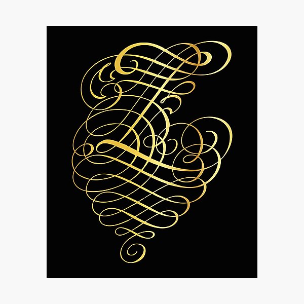 Item preview, Ornamental Letter Z, Golden Monogram, Gold Monogram Ornament designed and sold by PROMEN Creativity.