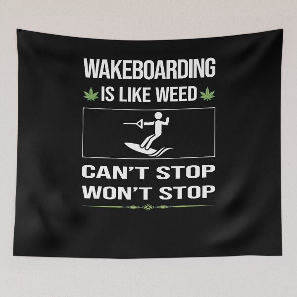 Item preview, Funny Can't Stop Wakeboarding Wakeboard Wakeboarder designed and sold by FulviaContreras.