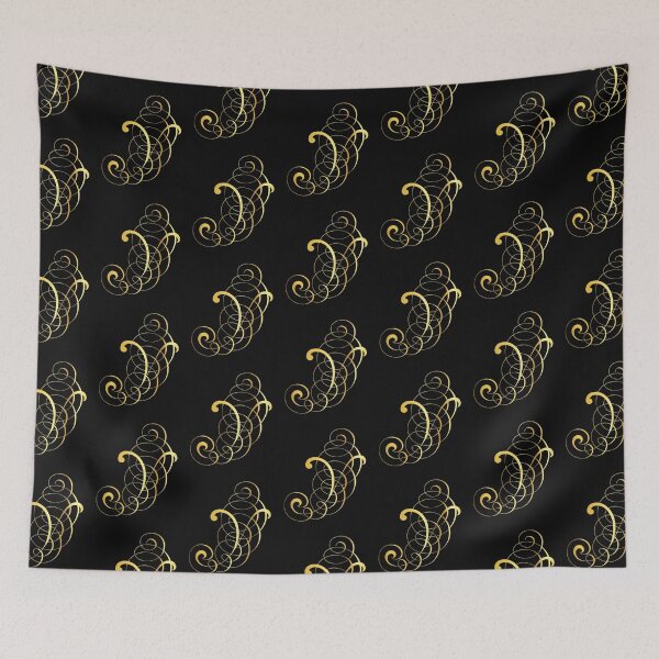 Item preview, Ornamental Letter Y, Golden Monogram, Gold Monogram Ornament designed and sold by PROMEN Creativity.
