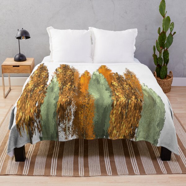 Item preview, Forest in autumn abstract gold design designed and sold by Areashor.