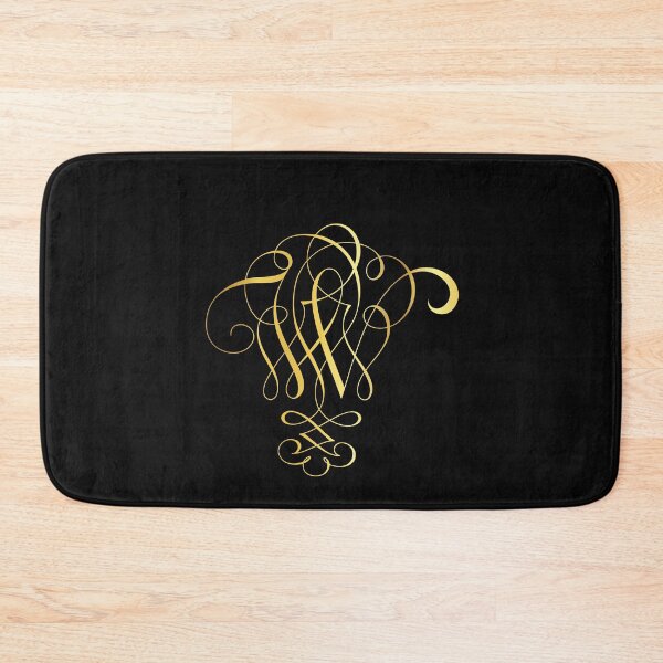 Item preview, Ornamental Letter W, Golden Monogram, Gold Monogram Ornament designed and sold by PROMEN Creativity.