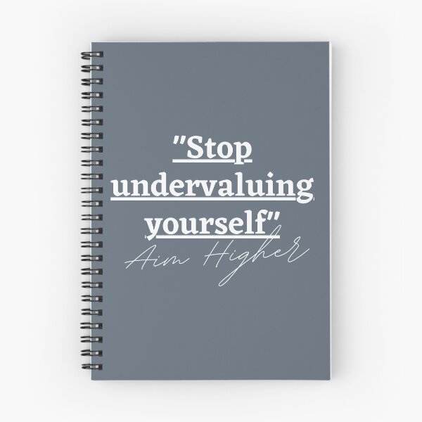 Item preview, "Stop undervaluing yourself" Aim Higher designed and sold by successmom.