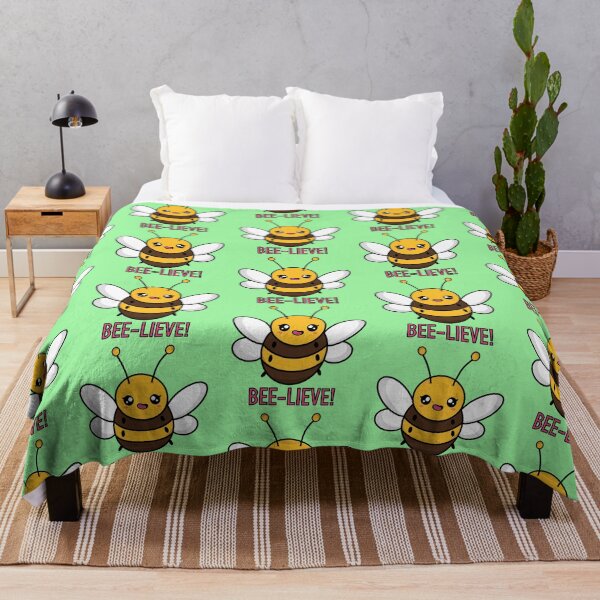 Item preview, Bee-lieve in Yourself! (Green Background) designed and sold by ZuriAmbessa.