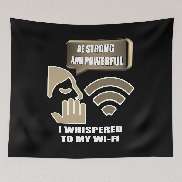 Item preview, Copy of Be strong and powerful funny motivational technology parody designed and sold by MAD-STREETWEAR.