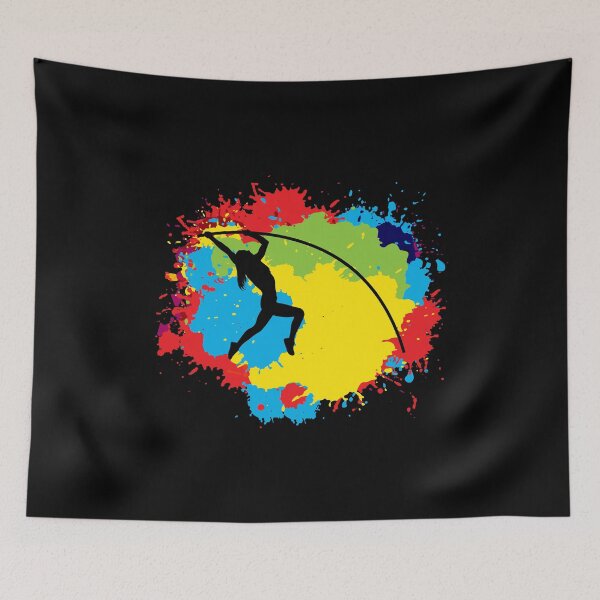 Item preview, Pole Vault Vaulting Jumping High Jump Colorful designed and sold by TastefulTees.