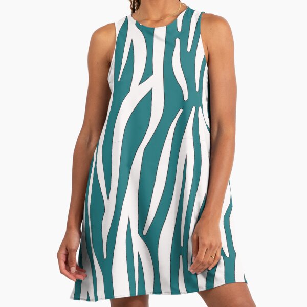 black and white dresses,zigzag line dress sketch," A-Line Dress by  DesignMod | Redbubble