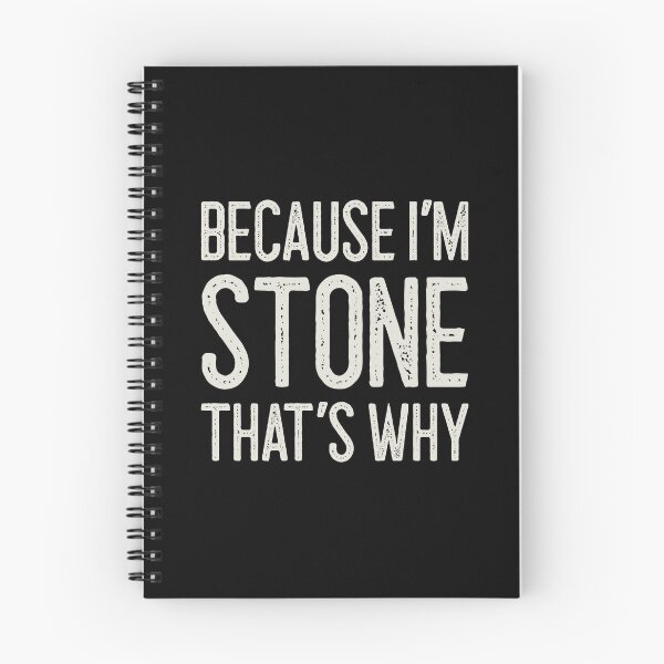 Item preview, Because I’m Stone That’s Why Funny Personalized Name designed and sold by MariosNydras.