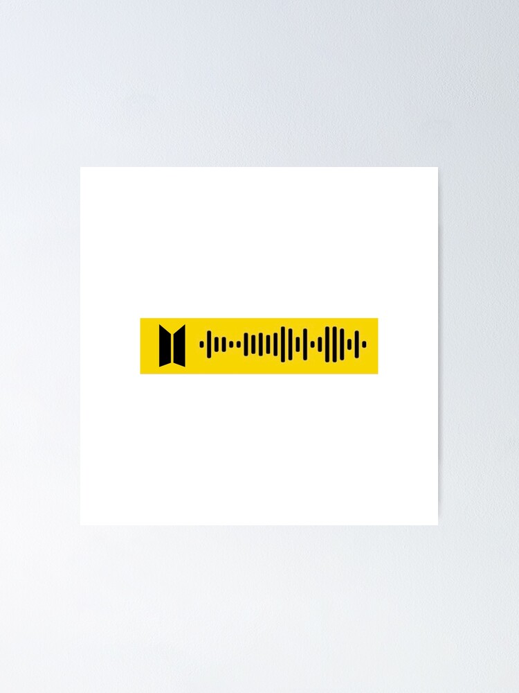 "Butter by BTS spotify scan code" Poster by sisterslab Redbubble