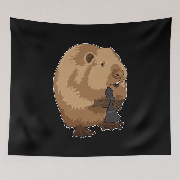 Item preview, Beaver at Chess with Chess piece Bishop designed and sold by Snabdesign84.