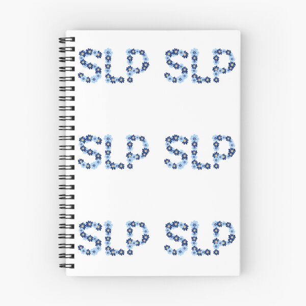 Item preview, Blue and Navy Floral SLP for Speech Language Pathologists designed and sold by Hear4theEars.