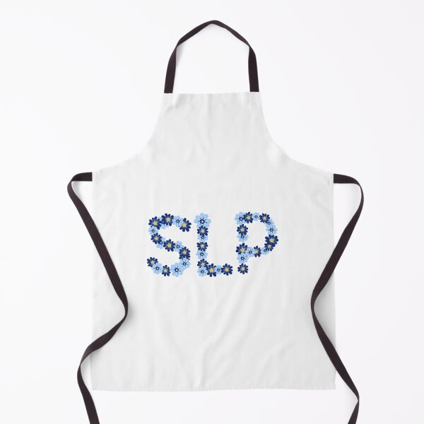 Item preview, Blue and Navy Floral SLP for Speech Language Pathologists designed and sold by Hear4theEars.