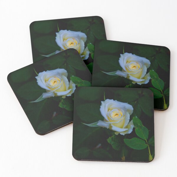 Item preview, A White Rose Aglow For You designed and sold by alabca.
