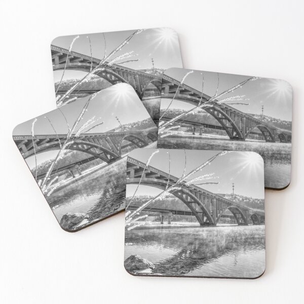 Item preview, Lake Taneycomo Branson Bridge Grayscale designed and sold by mljdwhite.