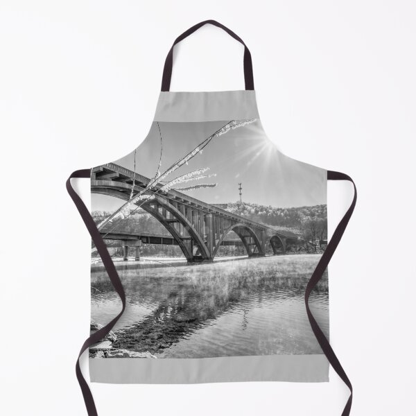 Item preview, Lake Taneycomo Branson Bridge Grayscale designed and sold by mljdwhite.